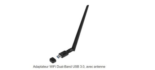 LogiLink Adaptateur WiFi Dual-Band USB 3.0, avec antenne