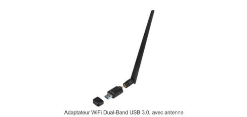 LogiLink Adaptateur WiFi Dual-Band USB 3.0, avec antenne
