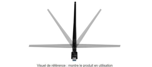 LogiLink Adaptateur WiFi Dual-Band USB 3.0, avec antenne