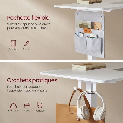 Bureau Assis-Debout Électrique 60 x 120 x (72-120) cm