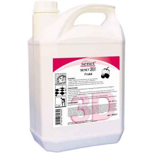 SENET 3D Détergent Surodorant Bactéricide - 611 - Bidon 5L