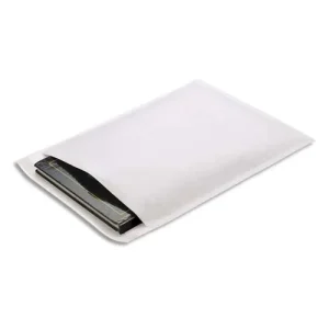 Paquet de 10 pochettes matelassées en kraft Blanches bulles format 22 x 33 cm
