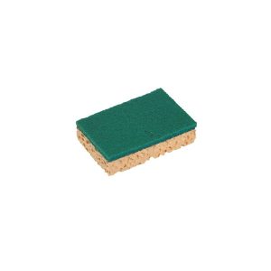 Tampon vert éponge végétale SPONTEX Basic GM-Sachet de 10