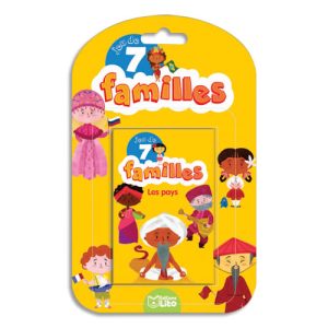 LITO DIFFUSION Jeu de cartes des 7 familles thème les pays