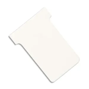 NOBO Etui de 100 fiches T en carton, 170 g/m2, indice 2, blanc