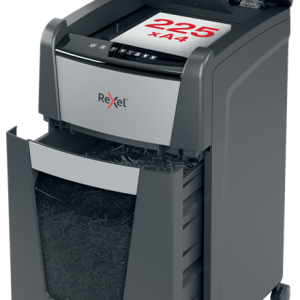 REXEL Destructeur de documents Optimum Auto+ 225X P-4,coupe croisée,4x25mm,225 feuilles,60 l,2020225XEU
