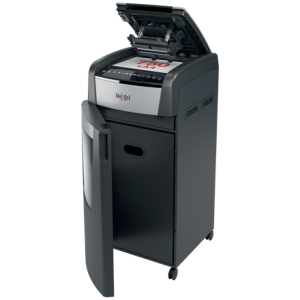 REXEL Destructeur de documents Optimum Auto+ 750X P-4,coupe croisée,4x30mm,750 feuilles,140 l,2020750XEU