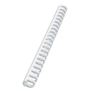 GBC Boîte de 100 peignes plastique CombBind 19mm Blanc capacité 165 feuilles 4028611