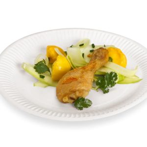 Carton de 500 Pieces Assiettes, carton "pure" rond Ø 23 cm blanc extra fort