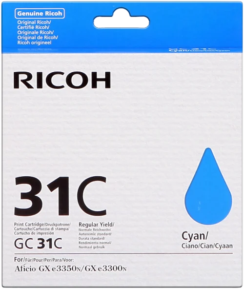 RICOH Cartouche gel Cyan GC31C 405689