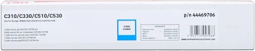 OKI Cartouche toner Cyan 44469724