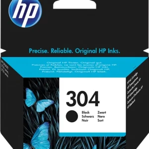 HP 304 Cartouche d'Encre Noire Authentique (N9K06AE)