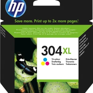 HP 304XL Cartouche d'Encre Trois Couleurs grande capacité Authentique (N9K07AE)