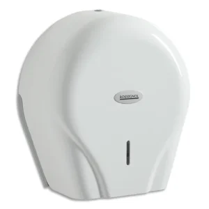 ROSSIGNOL Distributeur Oleane pour papier toilette 400 m avec clef Blanc pour maxi et mini jumbo