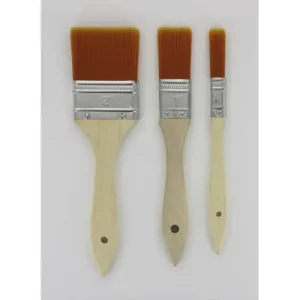 O COLOR Lot de 3 pinceaux larges synthétiques, 12, 25 et 50 mm