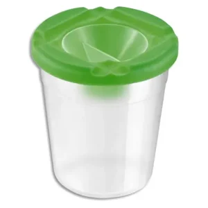WONDAY Pot anti-verse en plastique transparent avec bouchon de fermeture