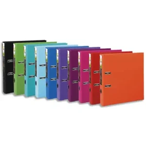 EXACOMPTA Classeur à levier en polypro PREMTOUCH dos de 5cm, coloris Assortis Tendance