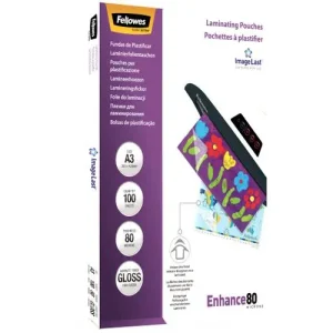 FELLOWES Pack de 100 pochettes Imagelast A3 80 microns 5306207