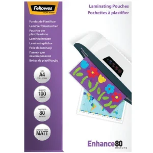 FELLOWES Pack de 100 pochettes A3 80 microns Mat 5452003