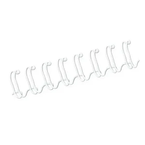 FELLOWES Boîte de 100 peignes anneaux métal 34 boucles 10 mm Blanc 53262