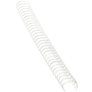 FELLOWES Boîte de 100 peignes anneaux métal 34 boucles 12.7 mm Blanc 53270