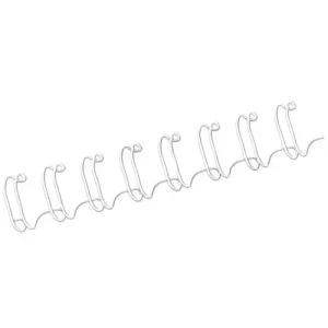 FELLOWES Boîte de 100 peignes anneaux métal 34 boucles 14,3 mm Blanc 53274