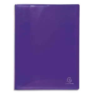 EXACOMPTA Protège-documents polypropylène glossy Iderama, 120 vues/60 pochettes, coloris assortis