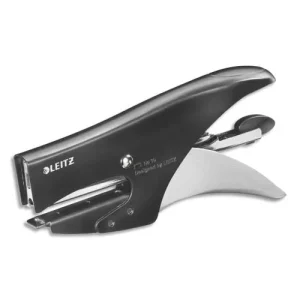 LEITZ Pince agrafeuse N°10 Noir - En métal - Capacité 15 feuilles - Agrafes N°10 - Livrée en Boîte