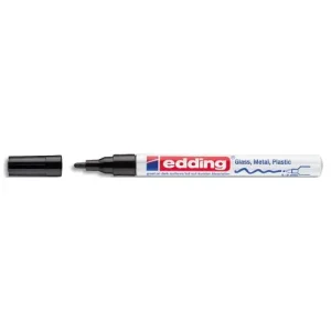 EDDING Marqueur peinture encre permanente laquée Noir pour toutes surfaces pointe fine