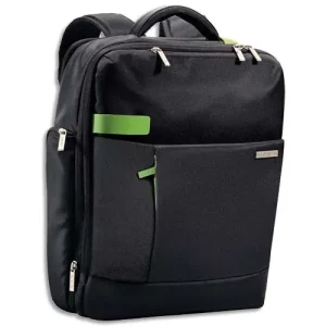 LEITZ Sac à dos Inch Backpack pour ordinateur 15,6, 2 compartiments + pochettes L31 x H40 x P14 cm Noir