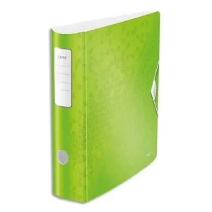 LEITZ Classeur à levier WOW Active 180°, A4, 8,2 cm, PP, vert