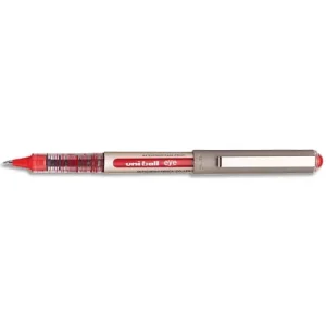UNI-BALL Stylo Roller pointe métal fine encre liquide Rouge UNI-BALL EYE UB 157
