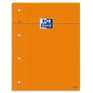 OXFORD Bloc agrafé cotés perforé, réglure pleine page 230x297 papier Blanc seyes
