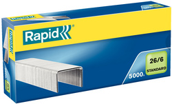 Rapid Agrafes Standard 26/6, galvanisé