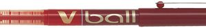 PILOT Stylo roller V Ball VB7, pointe métal, rouge