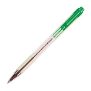 PILOT Stylo bille rechargeable pointe fine rétractable encre Verte corps plastique cristal BPS-MATIC