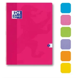 OXFORD Cahier COLORLIFE piqûre 48 pages grands carreaux Séyès 17x22cm. Couverture carte épaisse