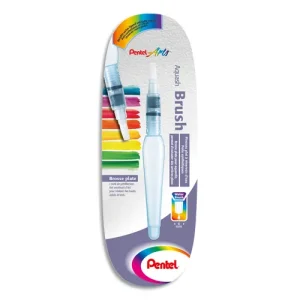 PENTEL Pinceau en fibre synthétique avec réservoir, brosse plate 6mm