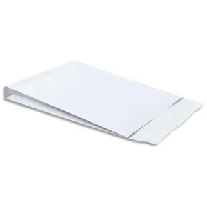 GPV paquet de 250 pochettes 120g vélin Blanc auto-adhésif, format C4 229x324mm, soufflet 30mm