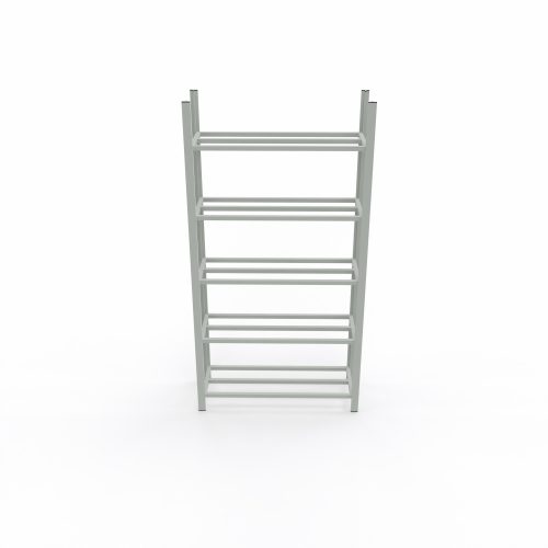 Rayonnage tubulaire Elément départ acier galvanisé H. 200 x L. 100 x P. 35 cm 5 tablettes