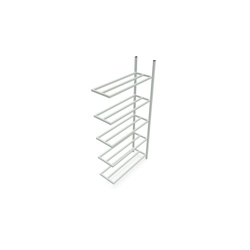 Rayonnage tubulaire Elément suivant acier galvanisé H. 200 x L. 100 x P. 35 cm 5 tablettes