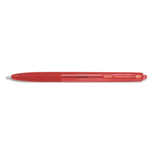 PILOT Stylo bille SUPER GRIP G rétractable poine extra large, encre Rouge