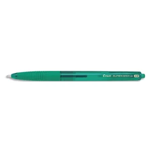 PILOT Stylo bille SUPER GRIP G rétractable poine extra large, encre Vert