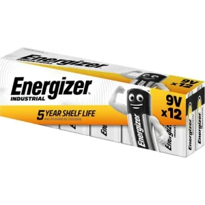 ENERGIZER Pile Industrial 9V/6LR61 DP12, pack de 12 piles