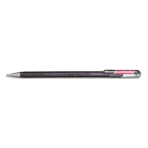 PENTEL Roller encre gel métallique Dual Metallic, Noir/Rouge métallique