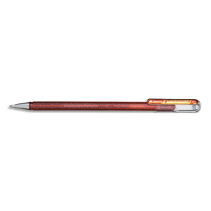PENTEL Roller encre gel métallique Dual Metallic, Orange/Jaune métallique