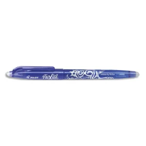 PILOT Roller FriXion Ball pointe fine 0,5 mm. Encre thermosensible effaçable Bleue