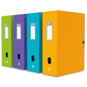 OXFORD Boîte de classement MEMPHIS en polypropylène 7/10e. Dos 10 cm. Coloris assortis Style