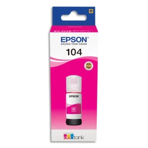 EPSON Bouteille Jet d'Encre 104 EcoTank Magenta - C13T00P340