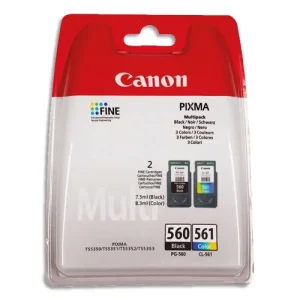 CANON Multipack Jet d'encre Noir + couleurs PG560/CL561 3713C006